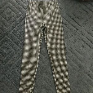 Yellow and black plaid pants